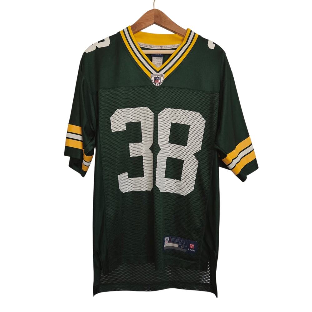 Reebok NFL Green Bay Packers Tramon Williams Number 38 On Field Jersey SMALL